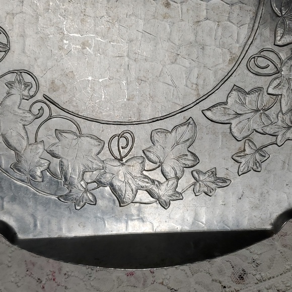 Aluminum Hand Forged Tray Snacks Finger Food Dining Kitchen Party Cheese Cracker - Picture 6 of 17